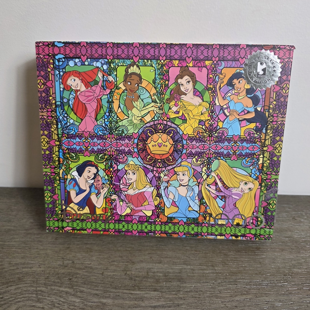 Disney Princess Stained Glass Puzzle - 1000 Pieces